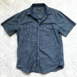 Beverly Hills Polo Club Navy Casual Button Shirt